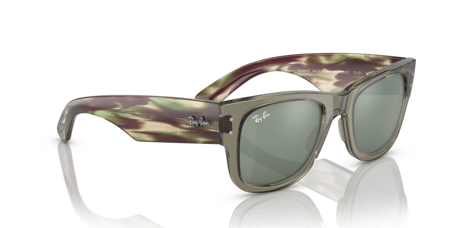 Ray-Ban Mega Wayfarer 0840S Sunglasses - view 100